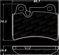Stoptech - StopTech Street Brake Pads - 308.12770 - Image 2