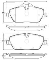 Stoptech - StopTech Street Touring Brake Pads - 308.13080 - Image 1