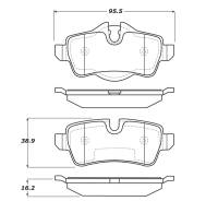 StopTech Street Touring 07-09 Mini Cooper/Cooper S Rear Brake Pads - 308.13090