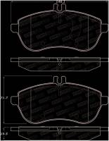 Stoptech - StopTech 12-15 Mercedes Benz SLK250 Street Performance Front Brake Pads - 308.13400 - Image 2