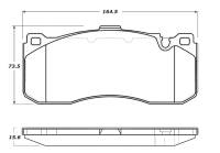 Stoptech - StopTech Street Touring 08-09 BMW 128i/135i Coupe Front Brake Pads - 308.13710 - Image 1
