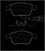 Stoptech - StopTech 2015+ Volkswagen Passat Street Performance Front Brake Pads - 308.13750 - Image 2