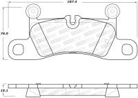 Stoptech - StopTech 11-17 Volkswagen Touareg Street Performance Rear Brake Pads - 308.14530 - Image 2