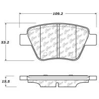 StopTech Street Touring Volkswagen Rear Brake Pads - 308.14560