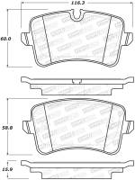 Stoptech - StopTech Street Brake Pads - Rear - 308.15470 - Image 2
