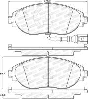 Stoptech - StopTech 14-18 Audi S3 Street Performance Front Brake Pads - 308.16330 - Image 2