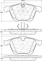 StopTech Street Brake Pads - Front - 308.17510