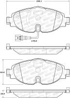 Stoptech - StopTech Street Brake Pads - Front - 308.17600 - Image 2