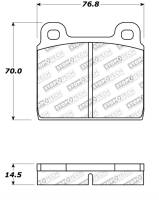 Stoptech - StopTech Performance 75-95 Alfa Romeo 2000 Spider/Graduate/Veloce Front Brake Pads - 309.00450 - Image 2
