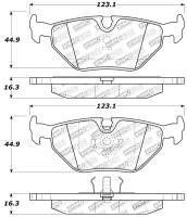 Stoptech - StopTech Performance 87-99 BMW M3 / 89-93 M5 / 98-02 Z3 Rear Street Performance Brake Pads - 309.03960 - Image 2