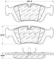 Stoptech - StopTech 96-02 BMW Z3 / 03-08 Z4 / 97-00 323 / 10/90-99 325/328 (E30/E36) Front Brake Pads - 309.05580 - Image 2