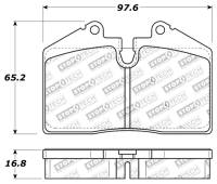 Stoptech - StopTech Performance ST-40 4 Piston Front Caliper Brake Pads - 309.06090 - Image 2