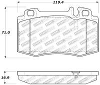 Stoptech - StopTech Performance 94-12/96 Maserati / Mercedes Benz C/E/ML/S/SL Series Front Brake Pads - 309.08470 - Image 2