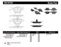Stoptech - StopTech Performance 07-09 BMW E90/E92/E93 335i Coupe/Sedan Front Brake Pads D918 - 309.09180 - Image 1