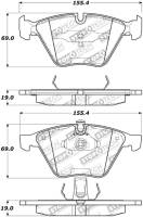 Stoptech - StopTech Performance 07-09 BMW E90/E92/E93 335i Coupe/Sedan Front Brake Pads D918 - 309.09180 - Image 2