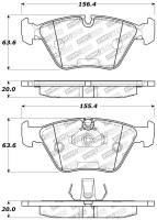 Stoptech - StopTech Performance 04-09 BMW X3 (E38) / 06-09 Z4 3.0Si (E86) / 00-07 330 Series Front Brake Pads - 309.09460 - Image 2