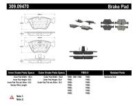 Stoptech - StopTech Performance 06-09 BMW M3/Z4 (E86/E89) Front Brake Pads - 309.09470 - Image 1