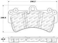 Stoptech - StopTech Performance Porsche Brake Pads - 309.09770 - Image 2