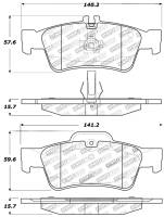 Stoptech - StopTech Performance Mercedes Benz Rear Brake Pads - 309.09860 - Image 2