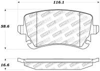 Stoptech - StopTech Performance 07-09 Audi RS4 Rear Pads - 309.10180 - Image 2