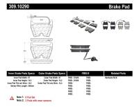 StopTech Performance Brake Pads - 309.10290