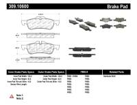 Stoptech - StopTech Performance 02-06 Mini Rear Brake Pads - 309.10600 - Image 1