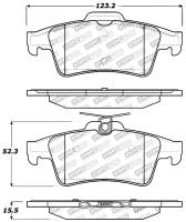 Stoptech - StopTech Performance 07-09 Mazdaspeed3 / 06-07 Mazdaspeed6 / 06-07 Mazda3 Rear Brake Pads - 309.10950 - Image 2