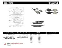 Stoptech - StopTech Performance 06-10 Audi A3 / 08-10 Audi TT / 06-09 VW GTI / 05-10 Jetta Front Brake Pads - 309.11070 - Image 1