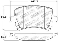 Stoptech - StopTech Performance 06-09 Audi A3 / 05-09 Audi A4/A6 / 08-09 Audi TT / 06-09 VW GTI / 06-09 Jetta - 309.11080 - Image 2