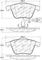 Stoptech - StopTech Performance 08-13 Audi TT Quattro / 12 VW Golf R Front Brake Pads - 309.11110 - Image 2