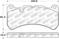 Stoptech - StopTech Performance Brake Pads - 309.11160 - Image 2