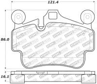 Stoptech - StopTech Performance 09-10 Porsche Boxster / 08-10 Boxster S/Cayman / 05-08 911 Front Brake Pads - 309.11350 - Image 2