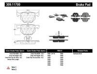 Stoptech - StopTech Performance 06 BMW 330 Series (Exc E90) / 07-09 335 Series Rear Brake Pads - 309.11700 - Image 1