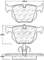 Stoptech - StopTech Performance 06 BMW 330 Series (Exc E90) / 07-09 335 Series Rear Brake Pads - 309.11700 - Image 2