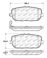 Stoptech - StopTech OE Fit Rear Sport Brake Pads - 309.11800 - Image 2