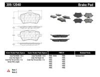 Stoptech - StopTech Performance 06-09 Mini Cooper/Cooper S Front Brake Pads - 309.12040 - Image 1
