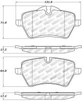 Stoptech - StopTech Performance 06-09 Mini Cooper/Cooper S Front Brake Pads - 309.12040 - Image 2
