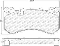 Stoptech - StopTech Mercedes Benz Front Performance Brake Pads - 309.12910 - Image 2