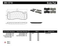 Stoptech - StopTech Performance 08-09 BMW 128i/135i Coupe Front Brake Pads - 309.13710 - Image 1