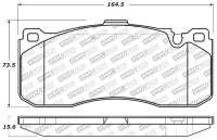 Stoptech - StopTech Performance 08-09 BMW 128i/135i Coupe Front Brake Pads - 309.13710 - Image 2