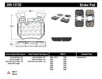 Stoptech - StopTech Performance 08-09 BMW 128i/135i Coupe Rear Brake Pads - 309.13720 - Image 1