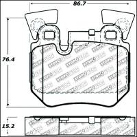 Stoptech - StopTech Performance 08-09 BMW 128i/135i Coupe Rear Brake Pads - 309.13720 - Image 2