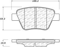 Stoptech - StopTech Performance Volkswagen Rear Brake Pads - 309.14560 - Image 2