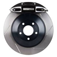 StopTech 06-12 VW GTI Front BBK w/Black ST-41 Calipers 328x25mm Slotted Rotors - 82.893.5N00.51