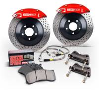 StopTech 15-18 Audi A3/A3 Quattro Silver ST-41 Calipers 328x25mm Slotted Rotors Front Big Brake Kit - 82.897.5N00.61