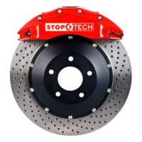 Stoptech - StopTech 08-10 Audi S5 Front BBK w/ Red ST-60 Calipers Drilled 380x32mm Rotors Pads Lines - 83.114.6800.72 - Image 3