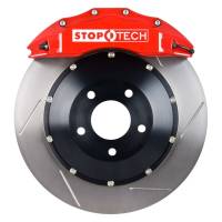 StopTech 08-11 Porsche 911 GT2 Front BBK ST-60 Caliper Red / 2pc Slotted 380x32mm Rotor - 83.796.6800.71