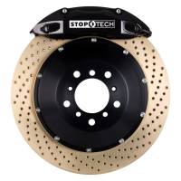 StopTech 98-10 Volkswagen Beetle Front BBK ST-40 Caliper Black / 2pc Zinc Drilled 328x28mm Rotor - 83.886.4300.54