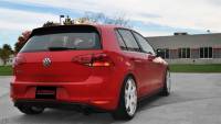 CORSA Performance - Corsa 14-16 Volkswagen GTI Mk7 Black Sport 3.0in Cat-Back Dual Rear Exit with Single Pro-Series Tips - 14834BLK - Image 3