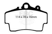 EBC - EBC 97-99 Porsche Boxster (Cast Iron Rotors only) 2.5 Redstuff Front Brake Pads - DP31207C - Image 3